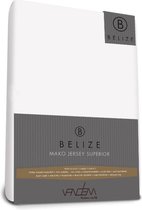 Van Dem - Belize  - Topper Mako Jersey 140 x 200 cm wit