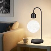 Hozard® Magnetische Maanlamp - Zwevende maanlamp - Draadloos Telefoon Opladen - Maan bureaulamp - Touch Aan en Uitknop - Staande lampen - Led Lampen - Zwart