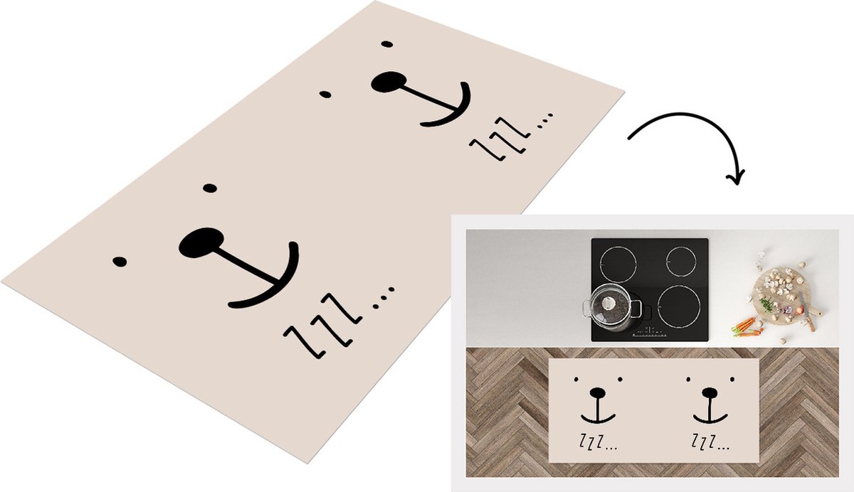 KitchenYeah Keukenloper - Loper keuken - Quotes - Baby - Zzz... - Spreuken - Keukenloper vinyl multicolor, foto 2