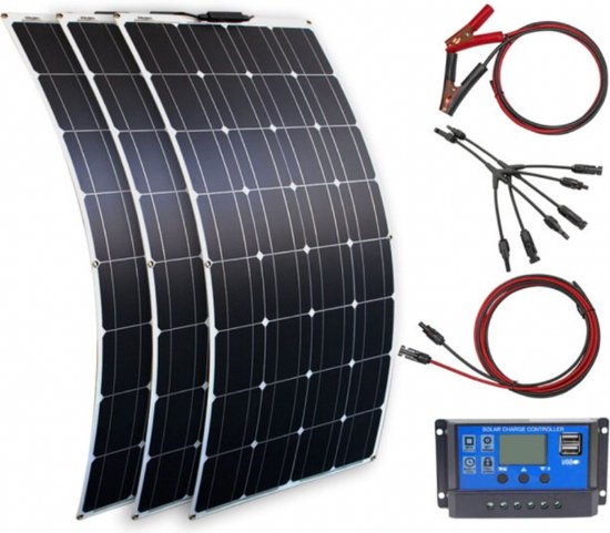 Panneau solaire portable ZonnePower® | Chargeur Solar | Set avec contrôleur  | pour... | bol