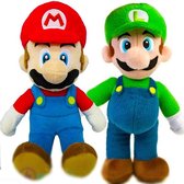 Mario & Luigi - Super Mario Bros Pluche Knuffel Set 20 cm | Nintendo Plush Toy | Speelgoed Knuffelpop voor kinderen jongens meisjes | Mario, Luigi, Peach, Toad, Donkey Kong, Yoshi, Daisy
