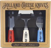 Matix - couteaux à fromage - Holland - rouge/blanc/bleu