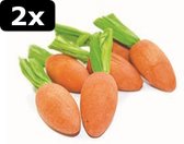 2x CARROT NIBBLERS 8X3X3 CM 6ST