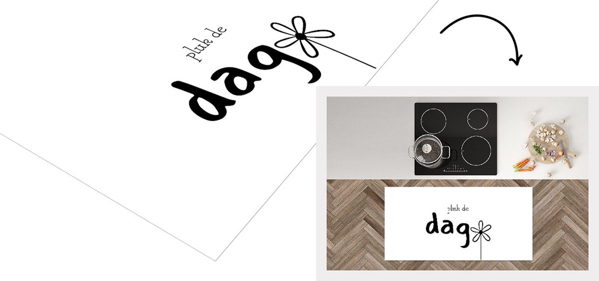 KitchenYeah Keukenloper - Loper keuken - Quotes - Pluk de dag - Spreuken - 120x60 cm - Keukenloper vinyl Multicolor