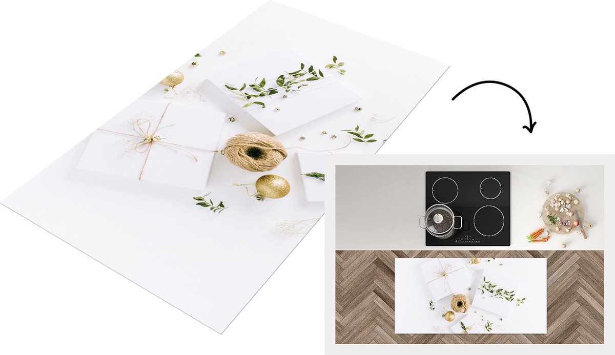 KitchenYeah Keukenloper - Loper keuken - Winter - Cadeau - Touw - Keukenloper vinyl multicolor, foto 2
