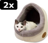 2x LUXURY KATTENMAND 47X37CM