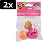 2x BALLEN KAT ASS 4CM 3ST