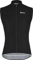 Santini Windstopper Mouwloos Heren Zwart - Nebula Puro Wind Vest Black - XXL