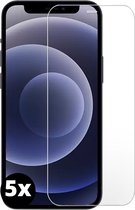 Fooniq Screenprotector Transparant 5x - Geschikt Voor Apple iPhone 12/12 Pro