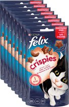 Felix Crispies - Kattensnacks Zalm & Forel - 8 x 45g