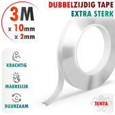 TENTA® Dubbelzijdig Tape Extra Sterk - 3m x 10mm x 2mm