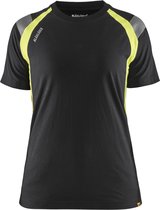 Blaklader 3402-1030 Dames T-shirt Visible - Marine/High Vis Geel - XL