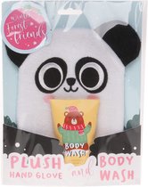 Non-branded Cadeauset Pandabeer Junior Pluche Wit/geel 2-delig