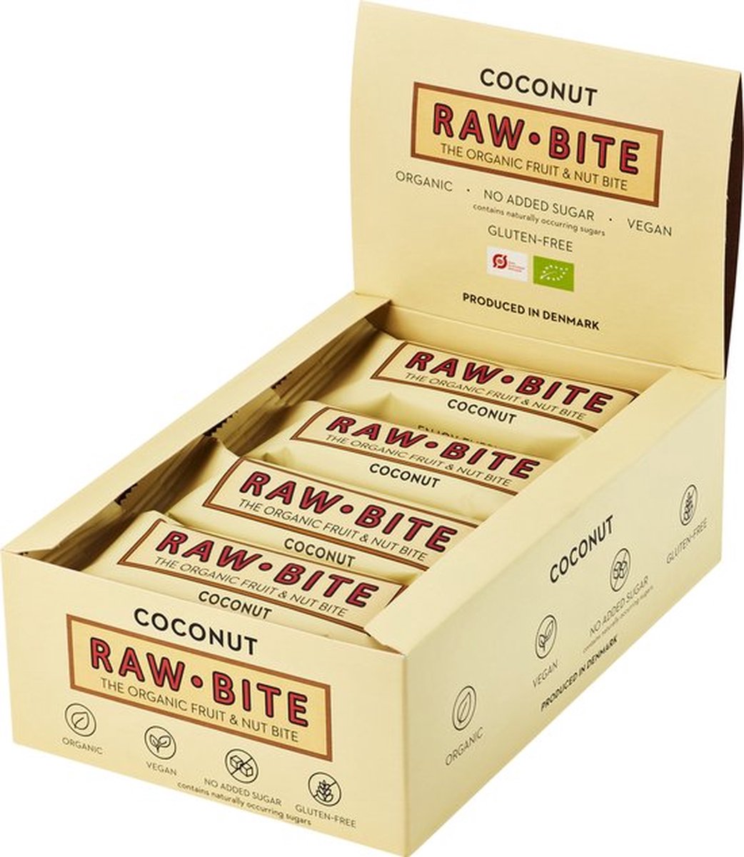 Rawbite Coconut 12 stuks - (12 x 50g)