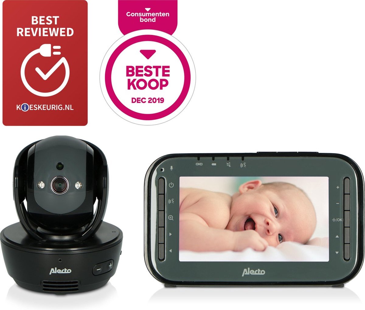 Alecto DVM200BK - Babyfoon met camera - Op afstand beweegbaar - Zwart |  bol.com