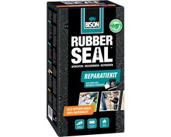 Bison Rubber Seal Reparatiekit - Reparatieset met coating op rubberbasis voor het afdichten, dakgoot repareren, waterdicht maken, beschermen en repareren, binnen en buiten, 750ml pot