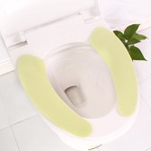 Toiletbril Hoes - Zachte Toiletzitting - 1 Paar Herbruikbare Warme Toiletbril - Groen