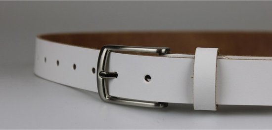 Riem Femme/Homme Cuir Wit - Tour de Taille 95 - Riem Jeans - Ceinture Tailleur - Riem Witte - Ceinture Jeans