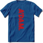 A'Dam Amsterdam T-Shirt | Souvenirs Holland Kleding | Dames / Heren / Unisex Koningsdag shirt | Grappig Nederland Fiets Land Cadeau | - Donker Blauw - M