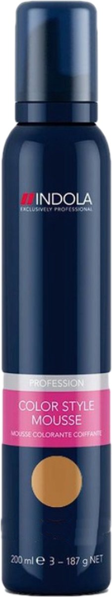 Indola Color Style Mousse Honing Blond - Haarmousse - 200 ml