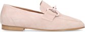 Manfield - Dames - Lichtroze suède loafers - Maat 38