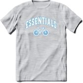 Bike EssentialsT-Shirt | Souvenirs Holland Kleding | Dames / Heren / Unisex Koningsdag shirt | Grappig Nederland Fiets Land Cadeau | - Licht Grijs - Gemaleerd - XL