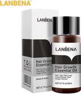 LANBENA Haargroei Essentie Geavanceerde formule om gezond, sterk haar te laten groeien - Geschikt voor mannen en vrouwen en voor alle haartypes | Anti Haaruitval | Anti Hairloss |