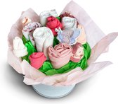 inikini - luiertaart bloemenboeket - kraamcadeau - geboorte cadeau - baby cadeau