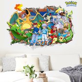 Muursticker Pokemon - Kinderkamer - Jongenskamer - Muurdecoratie - Wandsticker - Sticker Voor Kinderen 60×90CM 1