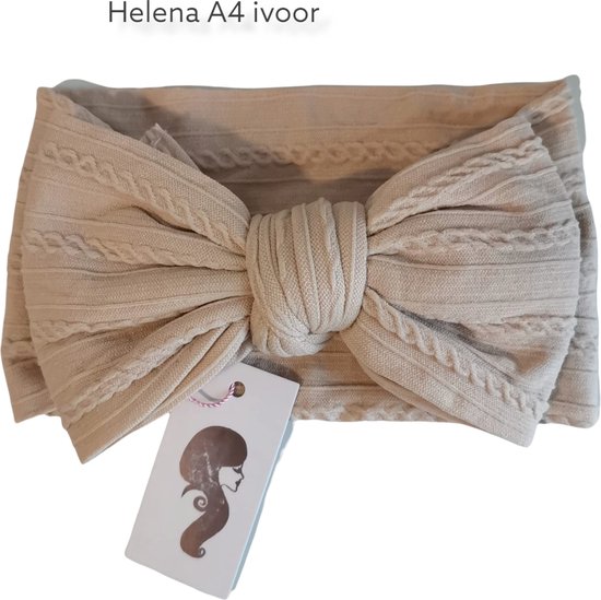 Helena - Grote XXL strik brede baby / kind haarband - zacht comfortabel -... bol.com