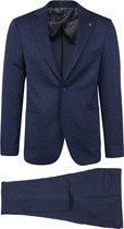 Suitable - Kostuum Jersey Indigo - Maat 50 - Slim-fit