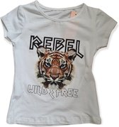 T-Shirt - Tijger - Rebel - 140/146