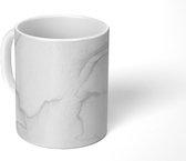 Mok - Marmer - Grijs - Lijn - 350 ML - Beker - Uitdeelcadeautjes