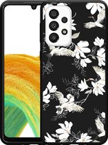 Hoesje Zwart Geschikt voor Samsung Galaxy A33 White Bird
