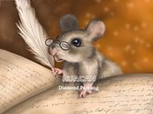 Diamond Painting - Muis - 40x50 cm - Vierkante Steentjes - Dieren - Volwassenen - Hobby - Cadeau - Moederdag - Kado