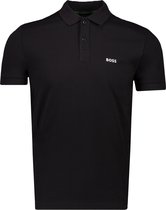 Boss Polo Zwart Normaal - Maat 3XL - Mannen - Lente/Zomer Collectie - Katoen