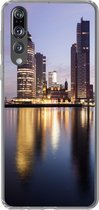 Geschikt voor Huawei P20 Pro hoesje - Rotterdam - Water - Wolkenkrabber - Siliconen Telefoonhoesje