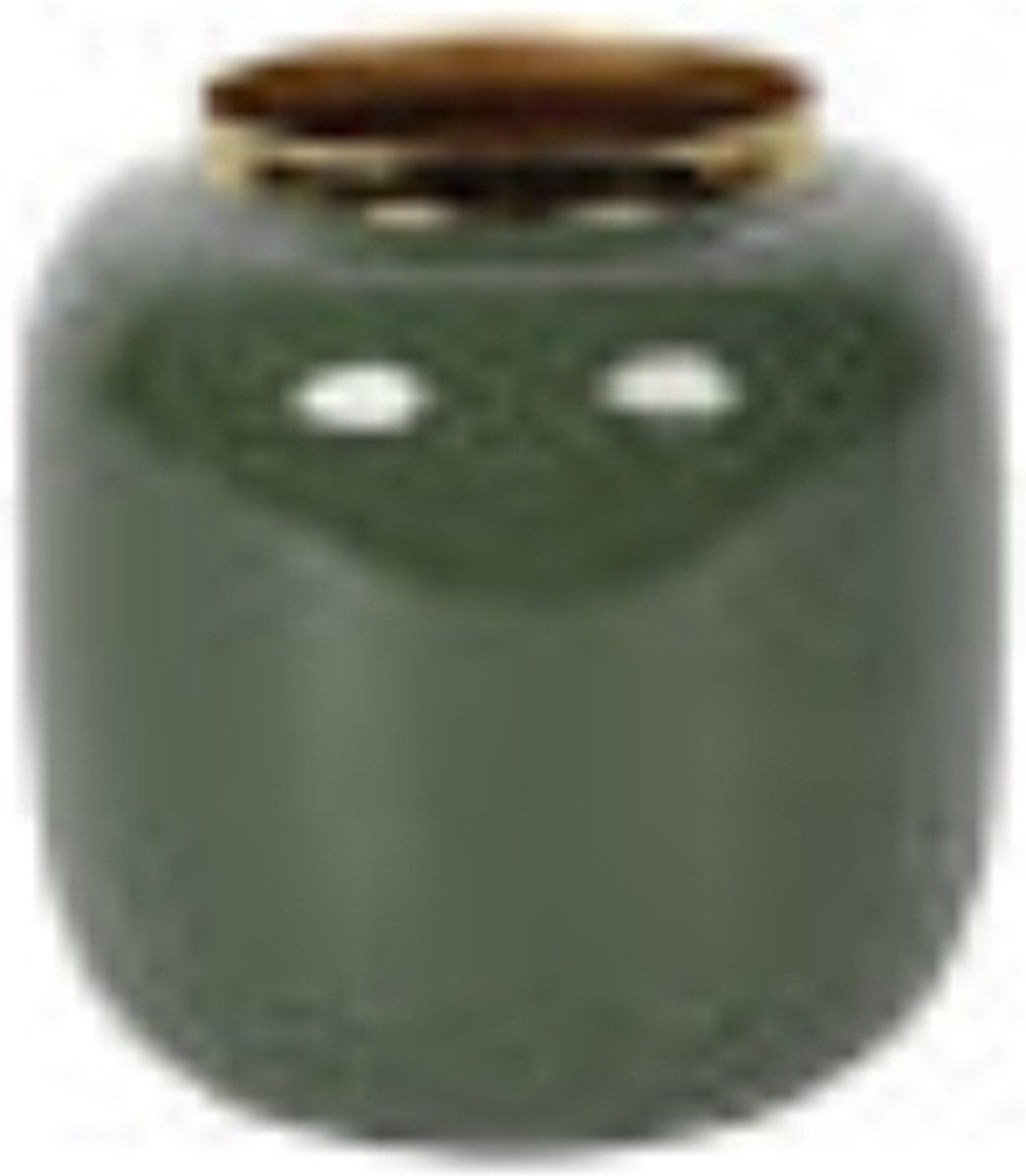 Vaas leger groen 13x13x12