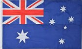 Senvi Printwear - Flag Australia- Grote Australië vlag - Gemaakt Van 100% Polyester - UV & Weerbestendig - Met Versterkte Mastrand - Messing Ogen - 90x150 CM - Fair Working Conditi
