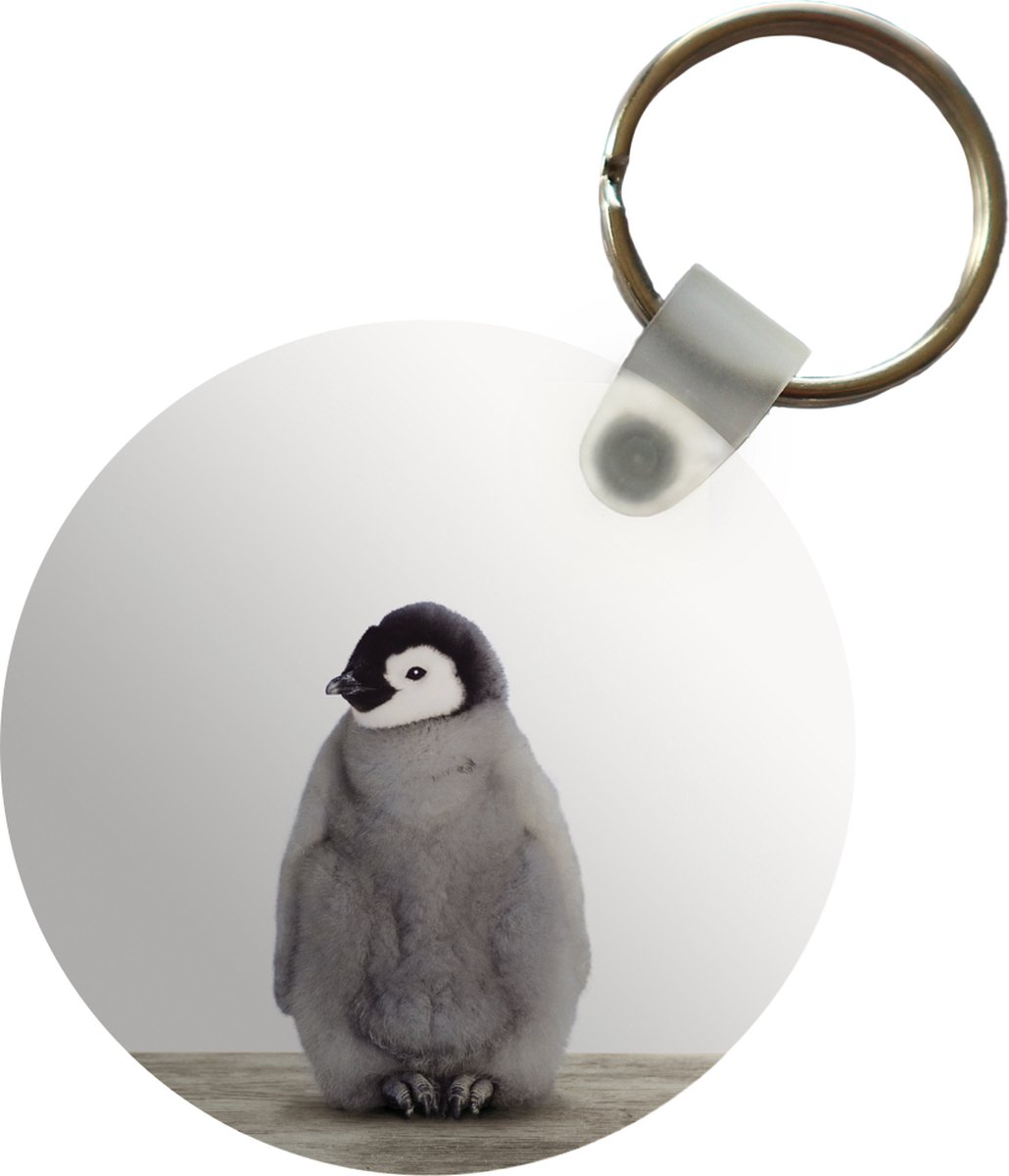 Sleutelhanger - Pinguïn - Dieren - Baby - Plastic - Rond - Uitdeelcadeautjes