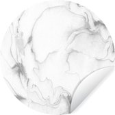 Wallpaper Circle - Marbre - Wit - Motifs - 100x100 cm - Wall Circle - Auto-adhésif - Wallpaper Sticker XXL