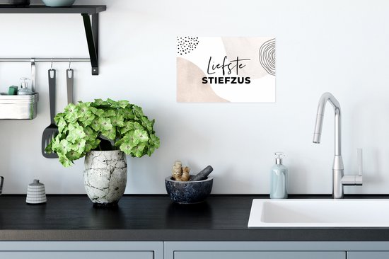 Affiche Proverbes - Marron - 'Dearest stepister' - Citations - 30x20 cm