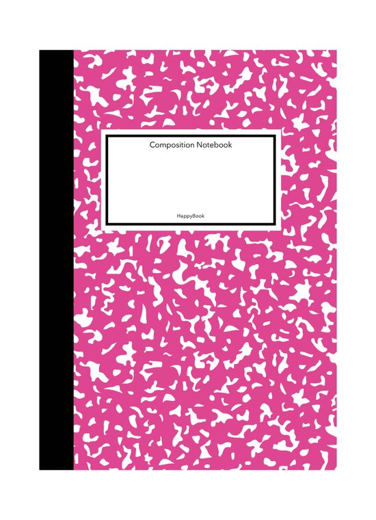 HappyBook - Notitieboek - Fuchsia - Roze - Softcover - Gelijnd - Werk - Studie - School - Dagboek - Elastiek - Boekenlegger - Cadeau - Relatiegeschenk - Business Notebook - Notities schrijven - Zakelijk notitieboek - Schrijven - Effectief - Plannen