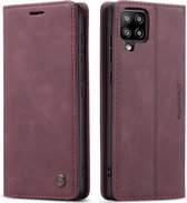 Samsung Galaxy A42 5G - CaseMe hoesje met pasjeshouder - Bookcase - PAARS