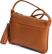 Nathan-Baume - JESSE - crossbody handtas in leder cognac