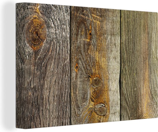Tableau Tableau Planches - Bois - Design - Vintage - 140x90 cm - Décoration murale