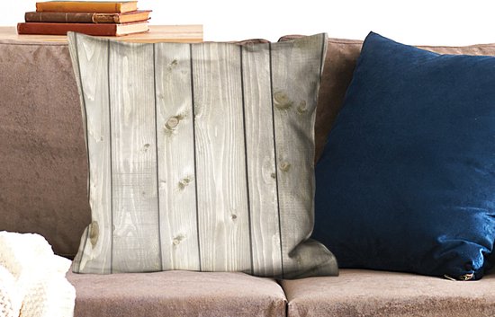 Coussins Coussins décoratifs - Oreillers Salon - 60x60 cm - Naturel - Bois - Design