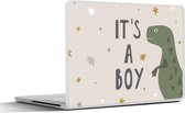 Laptop sticker - 12.3 inch - Spreuken - Quotes - It's a boy - Baby - Kids - Kinderen - 30x22cm - Laptopstickers - Laptop skin - Cover