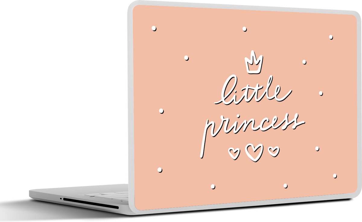 Laptop sticker - 17.3 inch - Quotes - Little princess - Meisjes - Spreuken