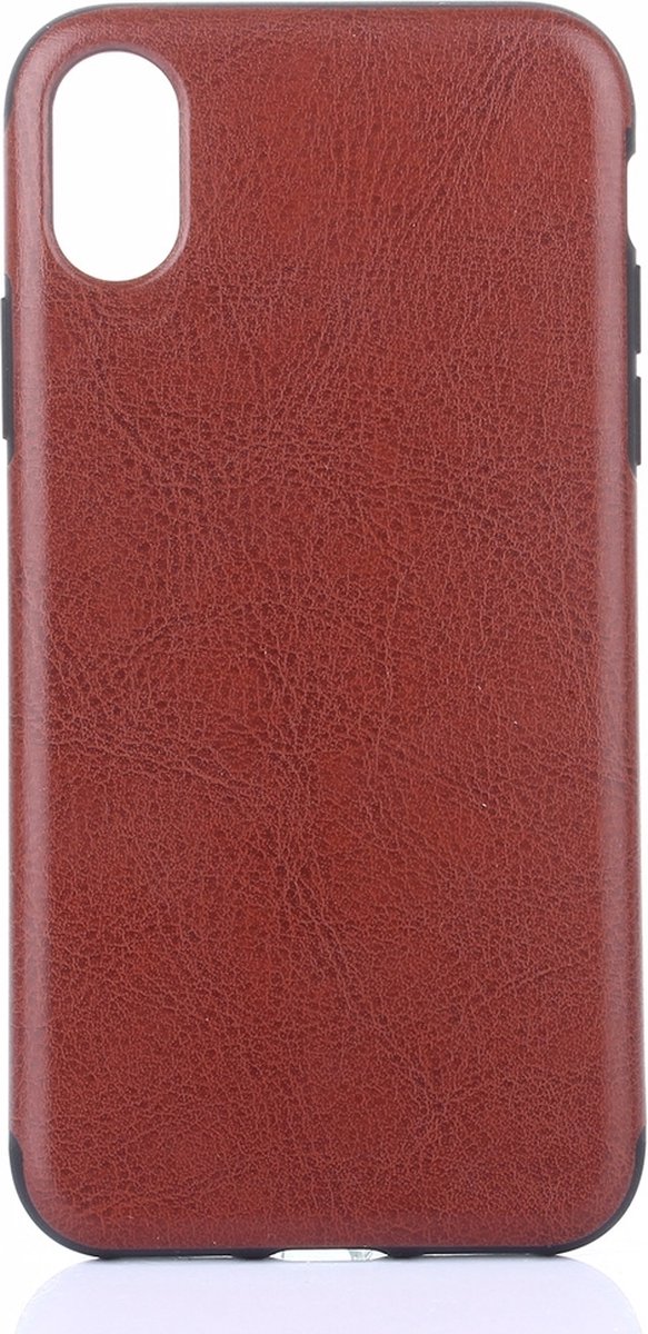 Mobigear Hoesje geschikt voor Apple iPhone XS Max Telefoonhoesje Flexibel TPU | Mobigear Excellent Backcover | iPhone XS Max Case | Back Cover - Cognac